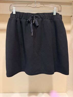 Classic Black Drawstring Skort - Women